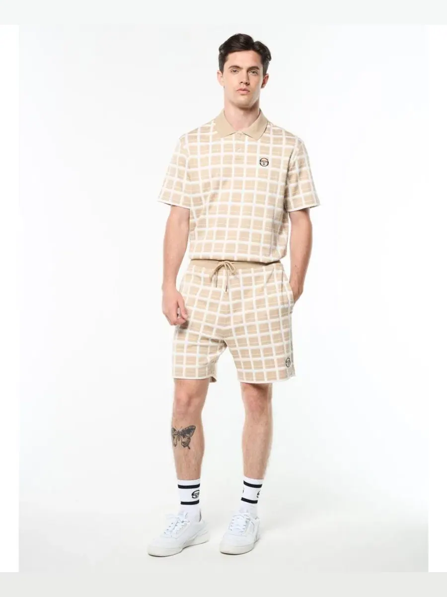 Шорты с узором в клетку Damarindo Check Sergio Tacchini — коричневый