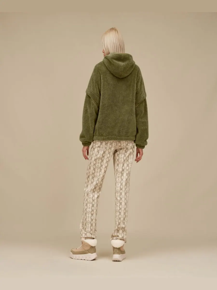 Женская толстовка Mariella Fluff на молнии UGG — изображение 3 из 3, оливковый