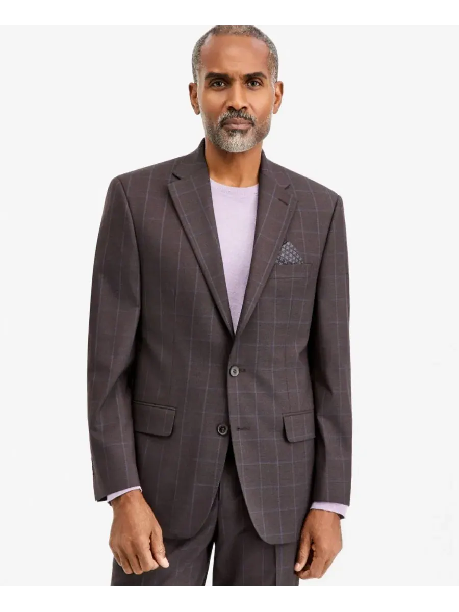 Костюм классический Brown & Blue Check Tallia — синий
