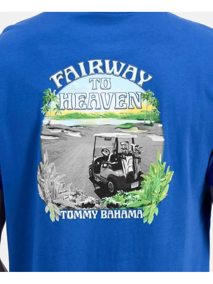 Футболка с принтом Fairway To Heaven Tommy Bahama — изображение 4 из 4, синий
