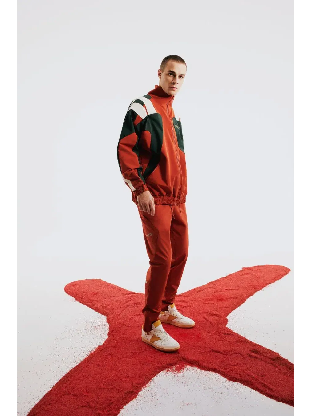 Мужская куртка-бомбер оверсайз Boomerang Track Jacket PCFG — изображение 2 из 7, красный