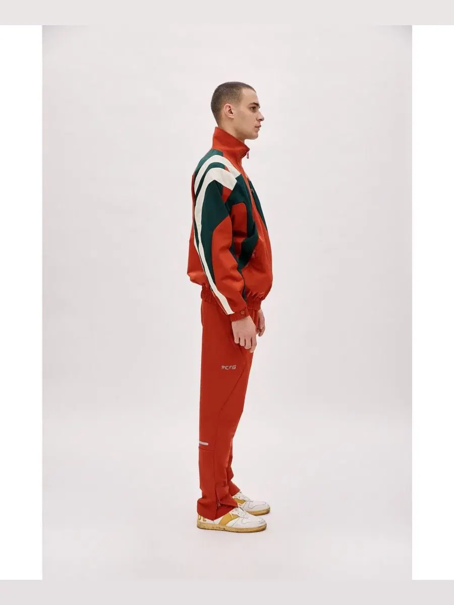 Мужская куртка-бомбер оверсайз Boomerang Track Jacket PCFG — изображение 3 из 7, красный