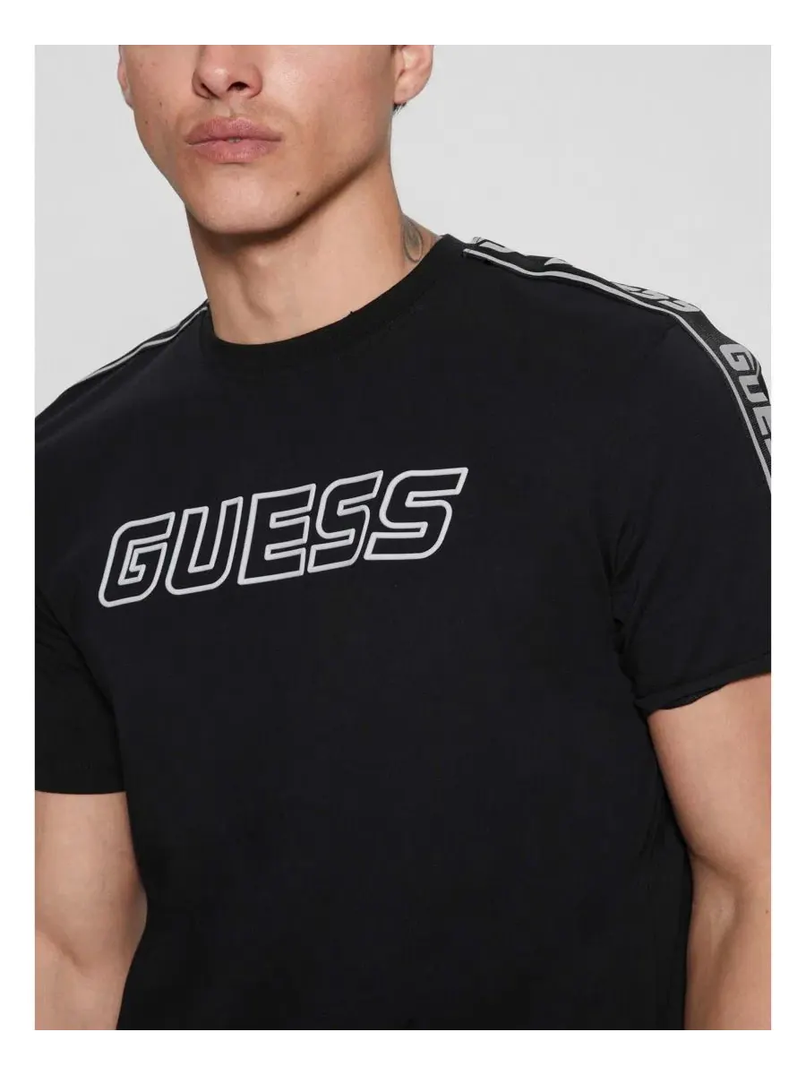 Футболка с коротким рукавом Arlo Jersey GUESS — изображение 2 из 4, черный