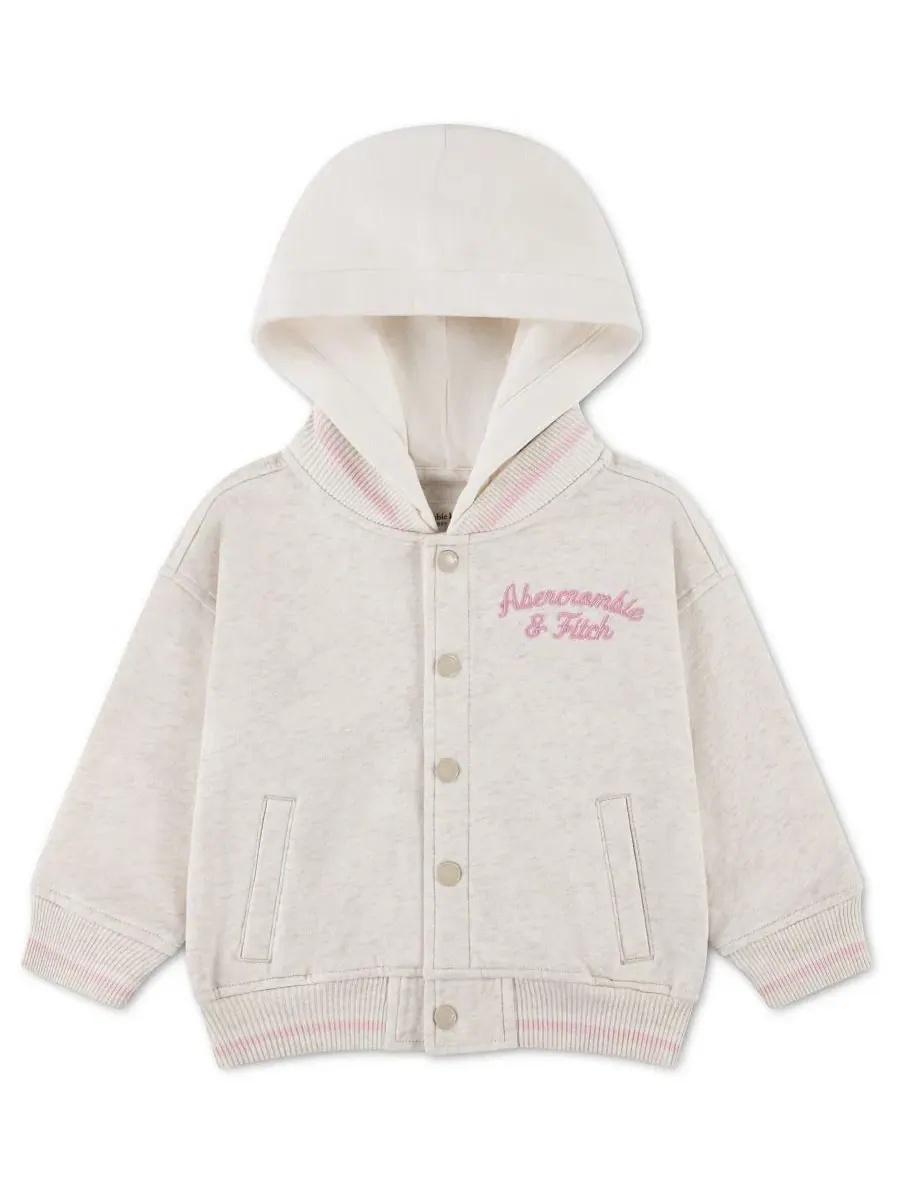 Детский бомбер из флиса с капюшоном, Varsity abercrombie kids