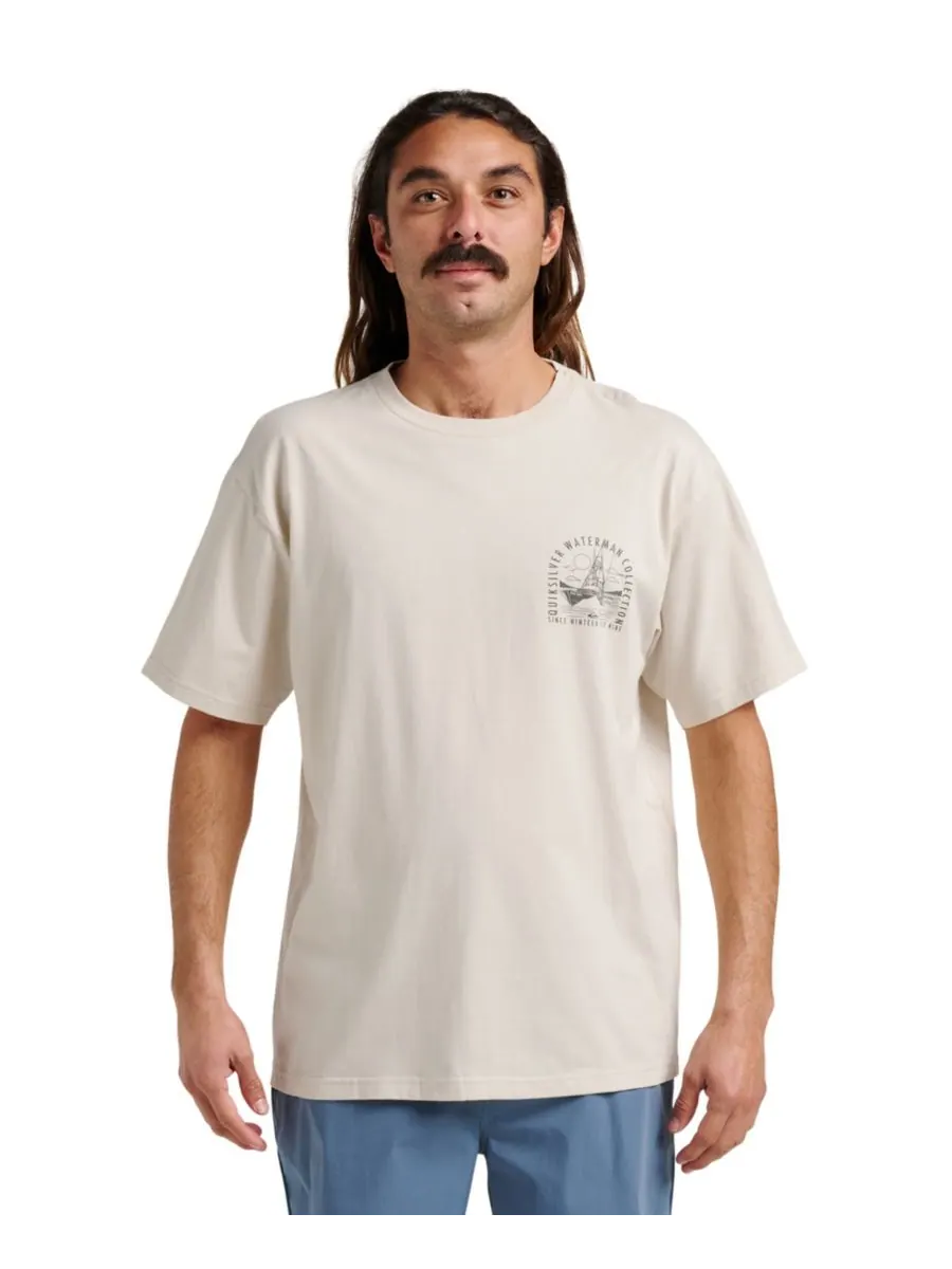 Мужская футболка Quiksilver Comfort Fit Quiksilver Waterman — серый