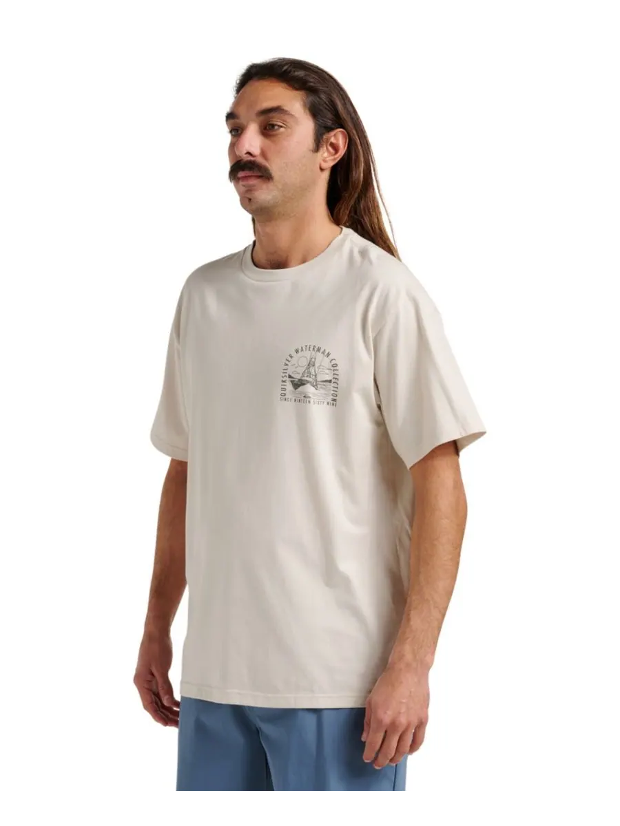 Мужская футболка Quiksilver Comfort Fit Quiksilver Waterman — изображение 3 из 7, лунный свет