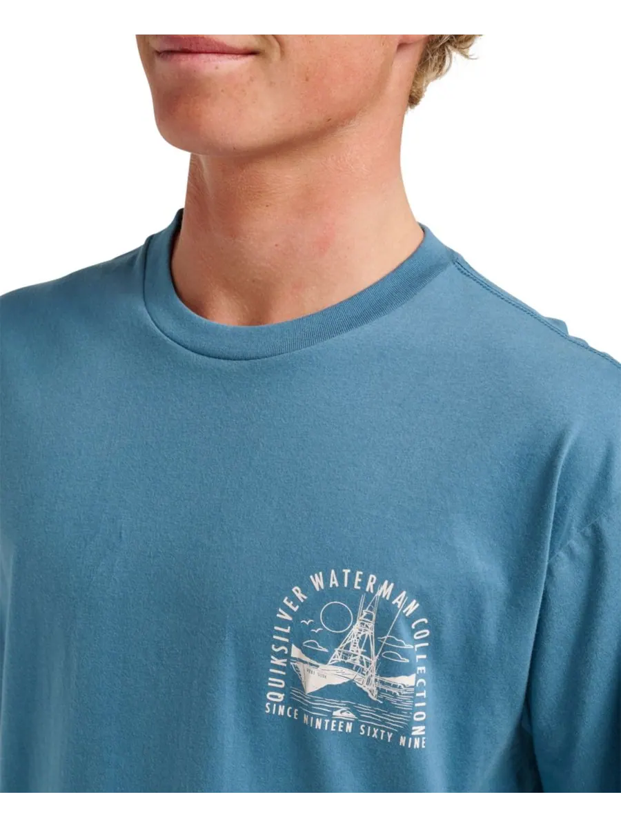 Мужская футболка Quiksilver Comfort Fit Quiksilver Waterman — изображение 7 из 7, лунный свет
