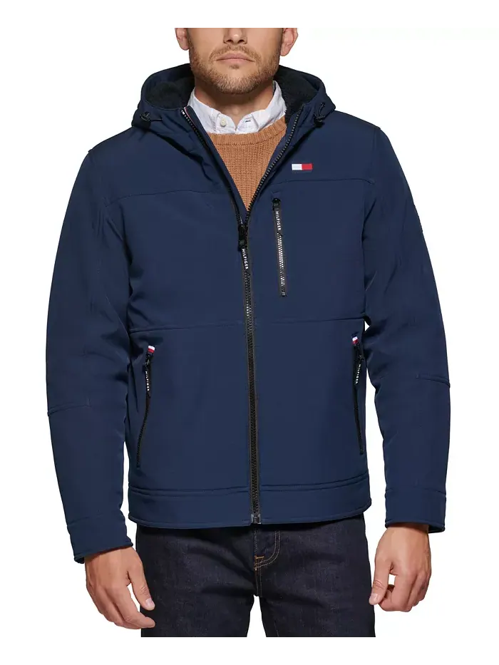 Мужская утепленная худи-куртка с подкладкой из шерпы Tommy Hilfiger