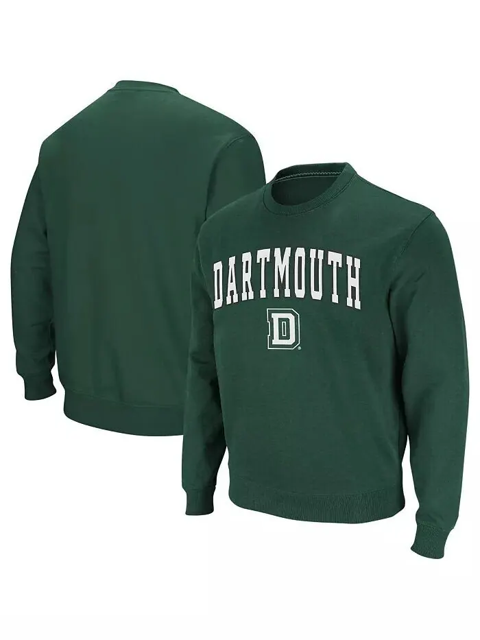 Мужская толстовка Dartmouth Big Green Arch & Logo с круглым вырезом Colosseum — изображение 1 из 4, зеленый