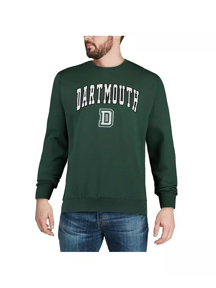 Мужская толстовка Dartmouth Big Green Arch & Logo с круглым вырезом Colosseum — изображение 2 из 4, зеленый