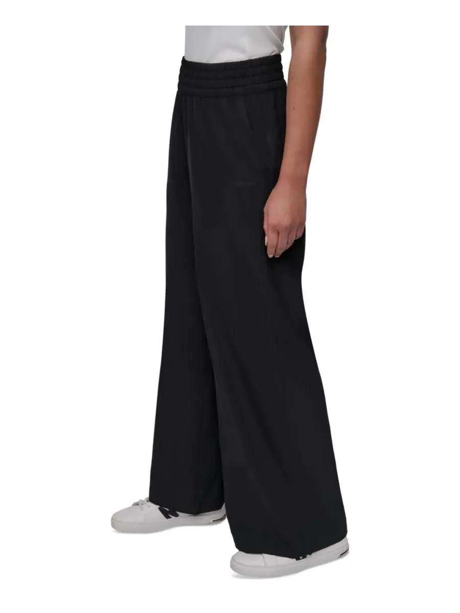 Женские брюки Hudson Stretch Wide-Leg Pull-On Pants DKNY — изображение 3 из 6, черный