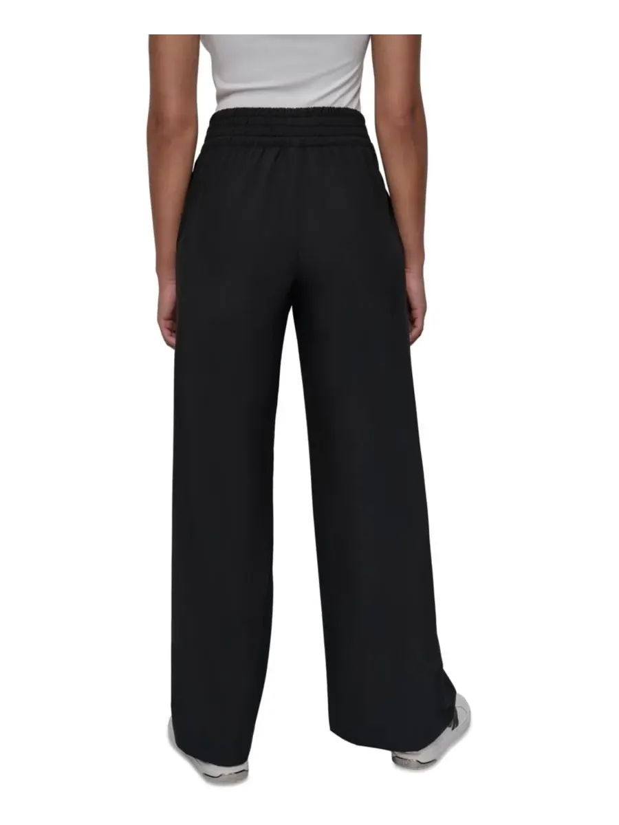 Женские брюки Hudson Stretch Wide-Leg Pull-On Pants DKNY — изображение 6 из 6, черный