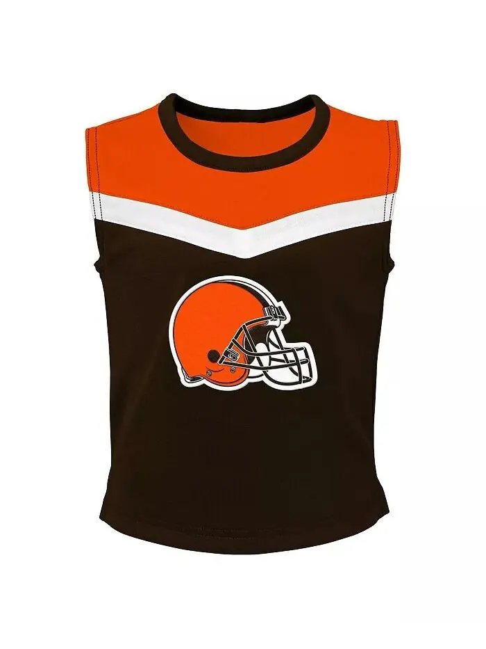Комплект из двух предметов для поддержки Big Girls Brown Cleveland Browns Spirit Outerstuff — изображение 2 из 3