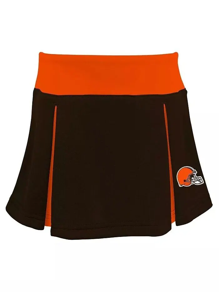 Комплект из двух предметов для поддержки Big Girls Brown Cleveland Browns Spirit Outerstuff — изображение 3 из 3