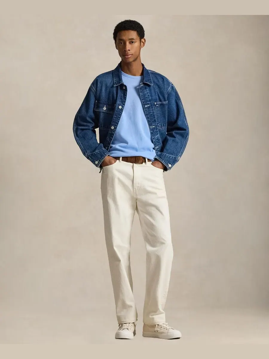 Мужская футболка с круглым вырезом Polo Ralph Lauren — изображение 2 из 10, синий