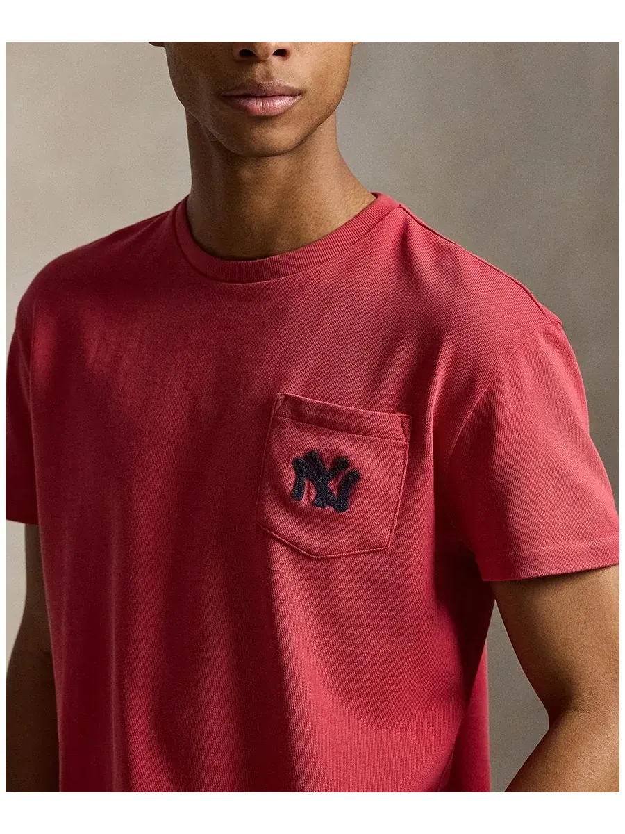 Мужская футболка с круглым вырезом Polo Ralph Lauren — изображение 6 из 10, синий