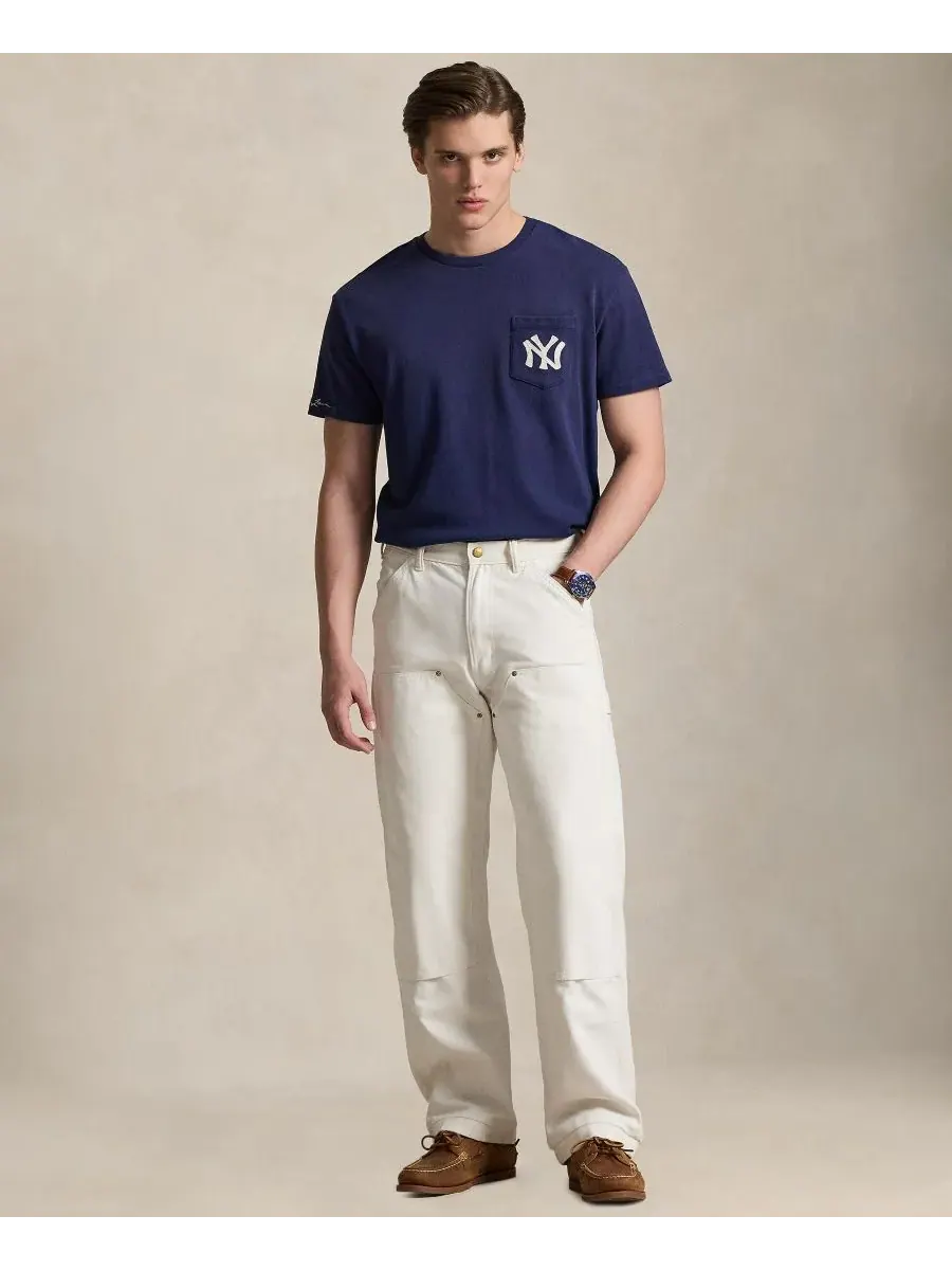Мужская футболка с круглым вырезом Polo Ralph Lauren, темно-cobalt — изображение 2 из 10, кобальт