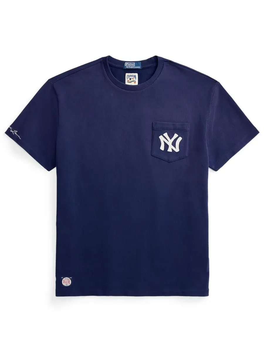 Мужская футболка с круглым вырезом Polo Ralph Lauren, темно-cobalt — изображение 5 из 10, кобальт