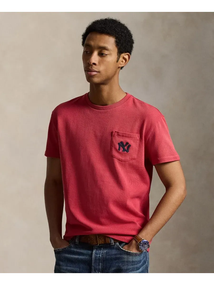 Мужская футболка с круглым вырезом Polo Ralph Lauren, темно-cobalt — изображение 9 из 10, кобальт