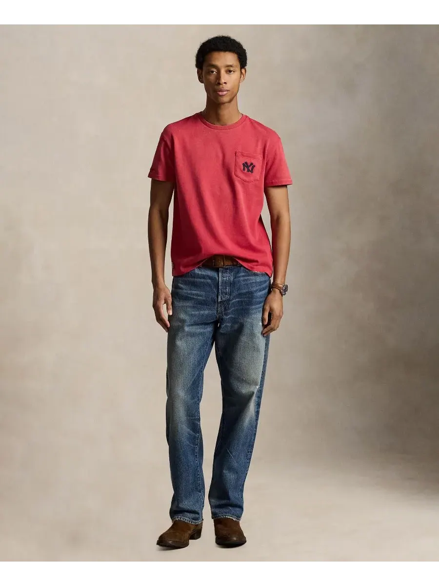 Мужская футболка с круглым вырезом Polo Ralph Lauren, темно-cobalt — изображение 10 из 10, кобальт