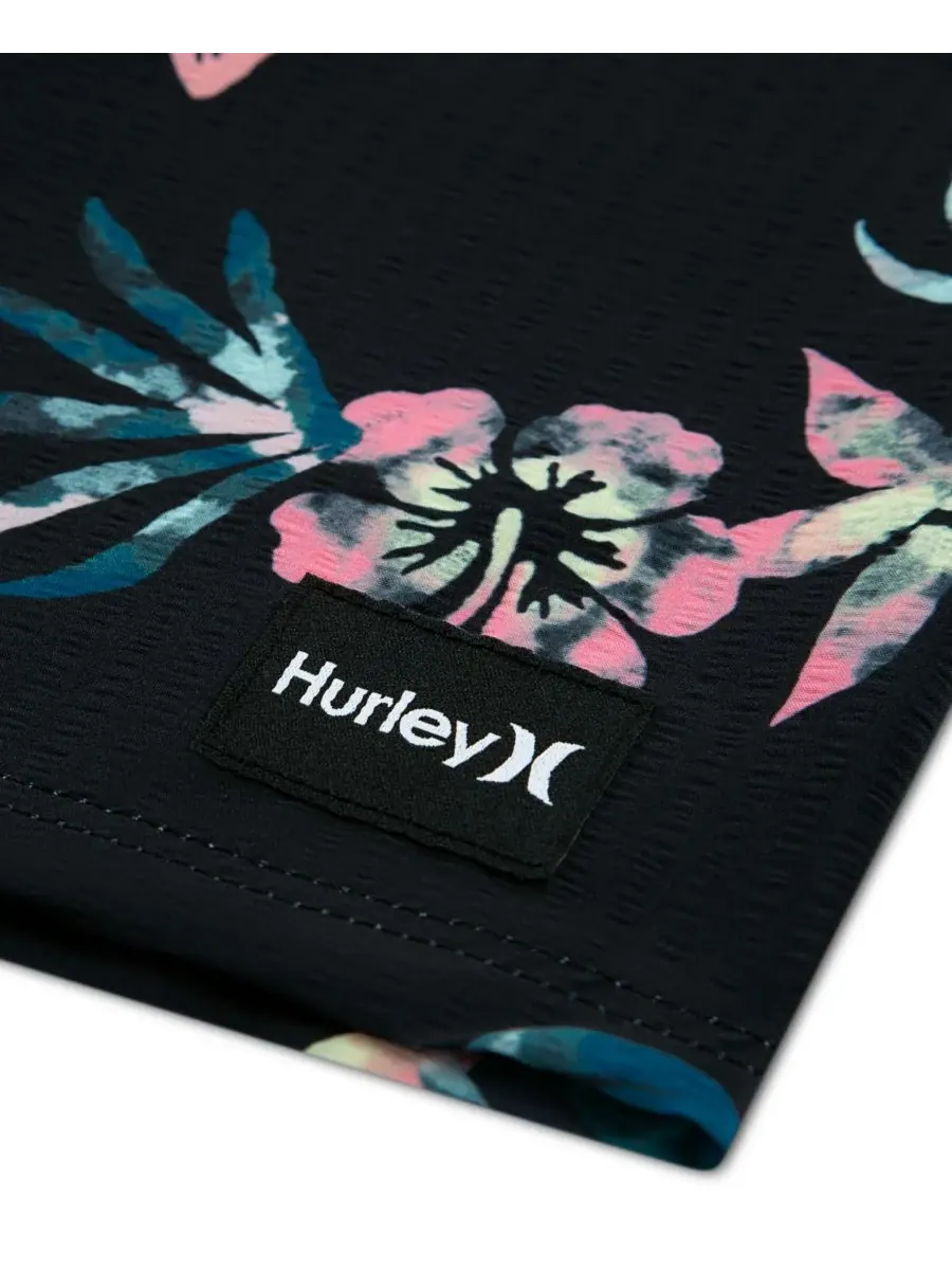 Плавки с цветочным принтом для мальчиков 8-18 лет Hurley — изображение 4 из 5, черный