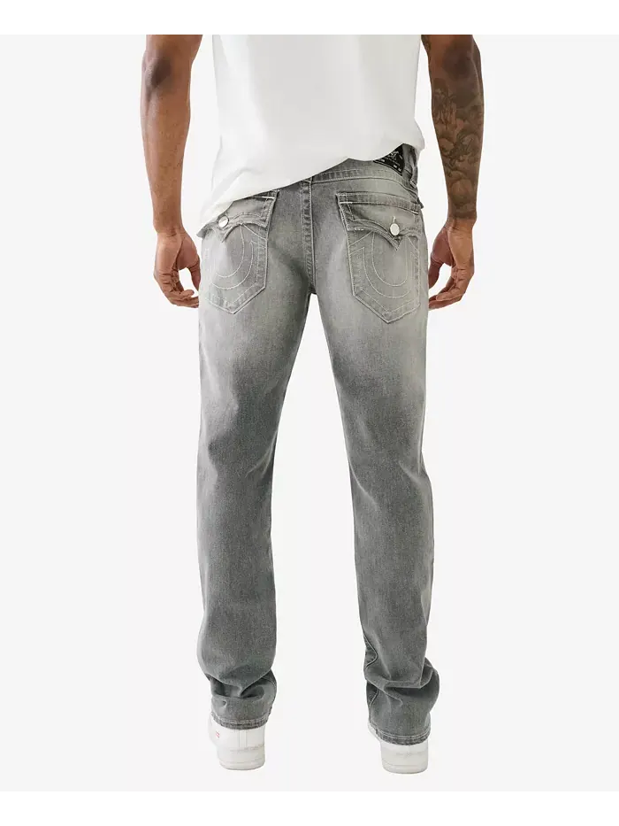Мужские прямые джинсы Ricky с накладными карманами True Religion — изображение 1 из 3, серый