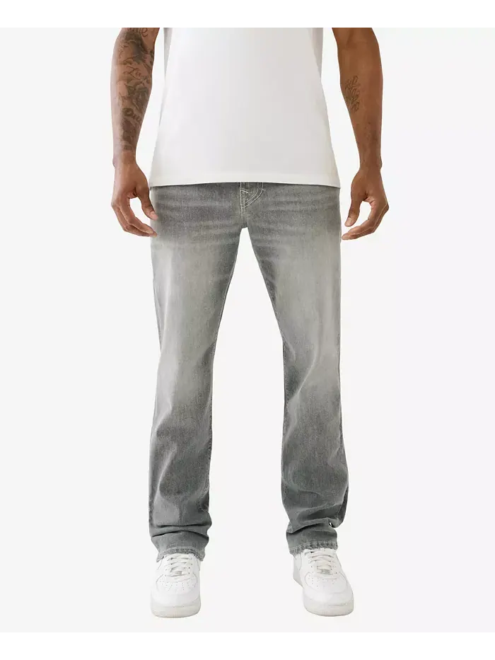 Мужские прямые джинсы Ricky с накладными карманами True Religion — изображение 2 из 3, серый