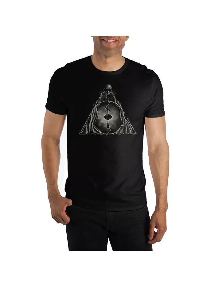 Мужская футболка с коротким рукавом "Deathly Hallows Symbol" — 3X-Large Harry Potter — изображение 1 из 1, черный