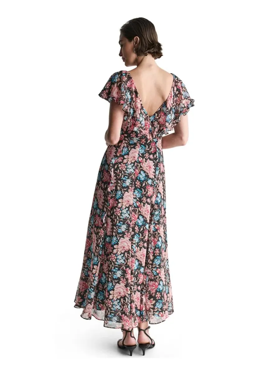 Платье макси с принтом, без рукавов BCBG — изображение 5 из 5, черный мульти