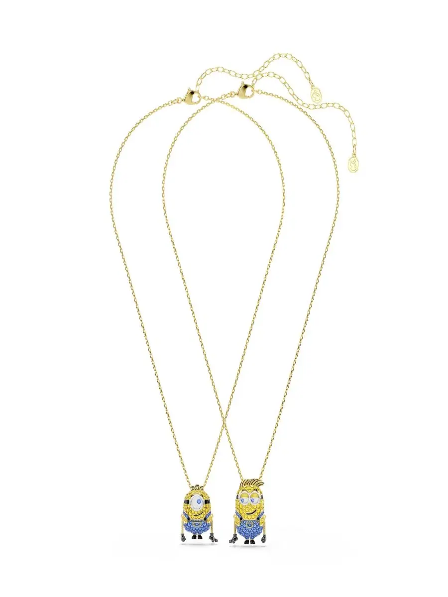 Комплект подвесок с кристаллами Swarovski Minions James and Henry — изображение 3 из 12, золото