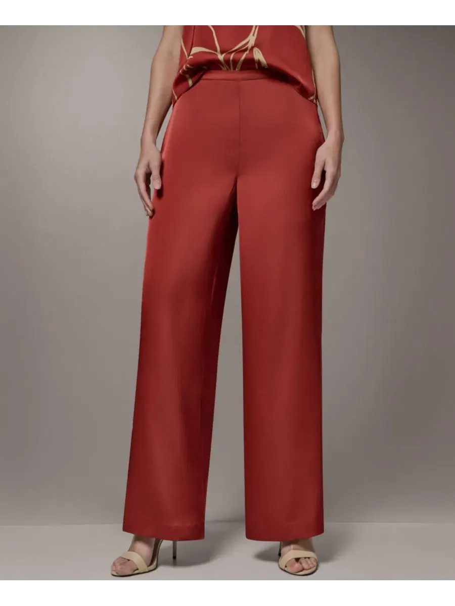 Брюки женские с широкой штаниной Donna Karan New York — изображение 1 из 6, коричневый