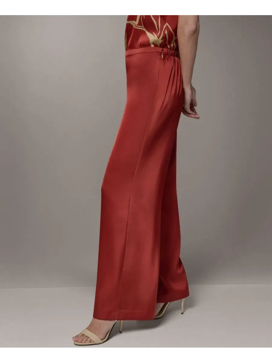 Брюки женские с широкой штаниной Donna Karan New York — изображение 3 из 6, коричневый