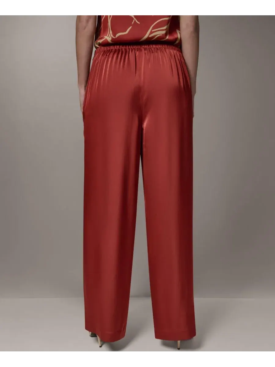 Брюки женские с широкой штаниной Donna Karan New York — изображение 5 из 6, коричневый