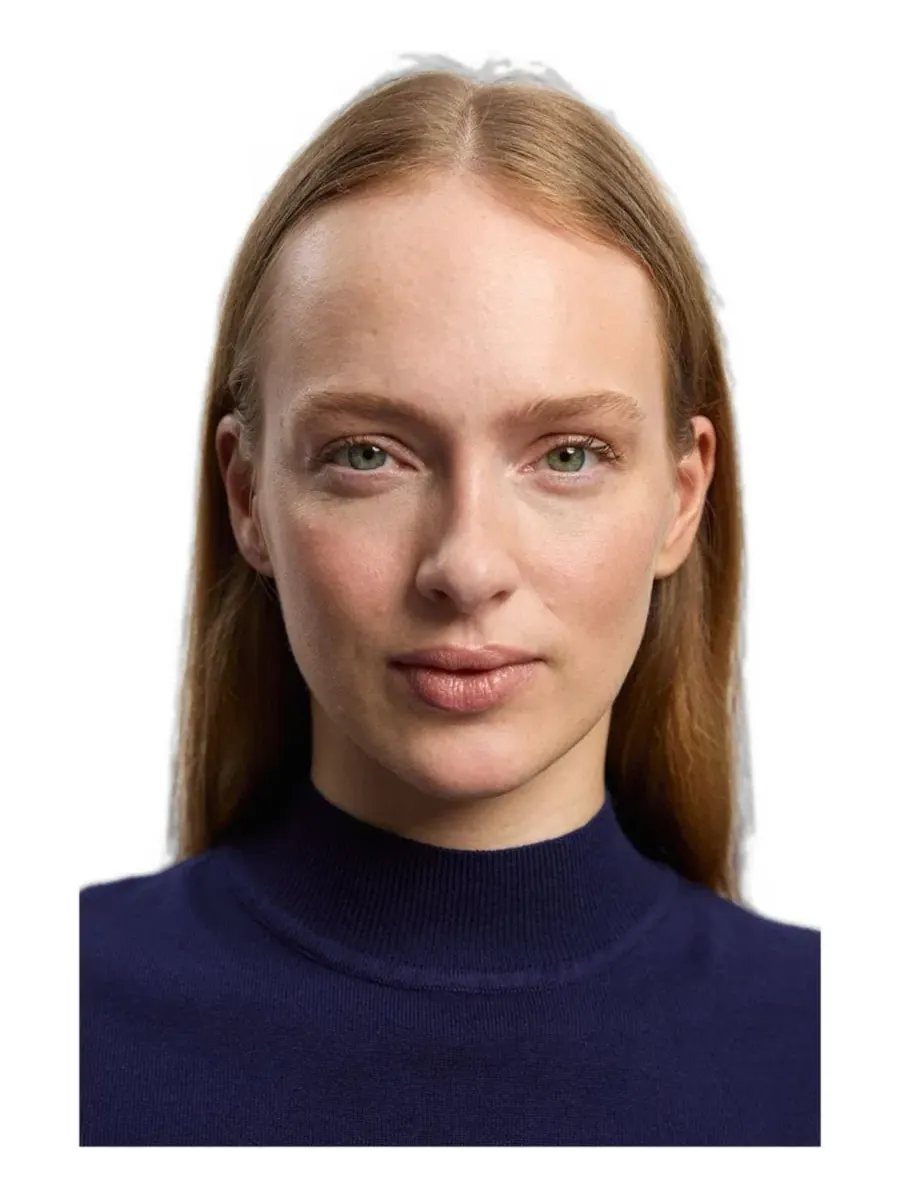 Топ без рукавов с высоким вырезом Karen Millen — изображение 2 из 4, темно-синий
