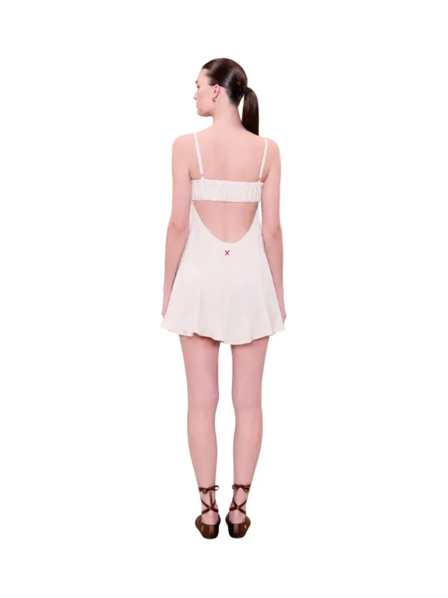 Платье мини без рукавов с открытой спиной Daydreamers Strappy Backless PCFG — изображение 2 из 8, бежевый