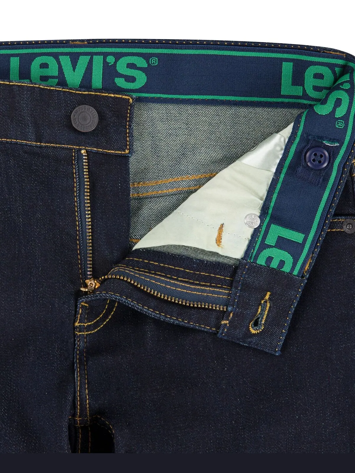 Джинсы узкого кроя Little Boys 511 Levi's — изображение 4 из 5, белый