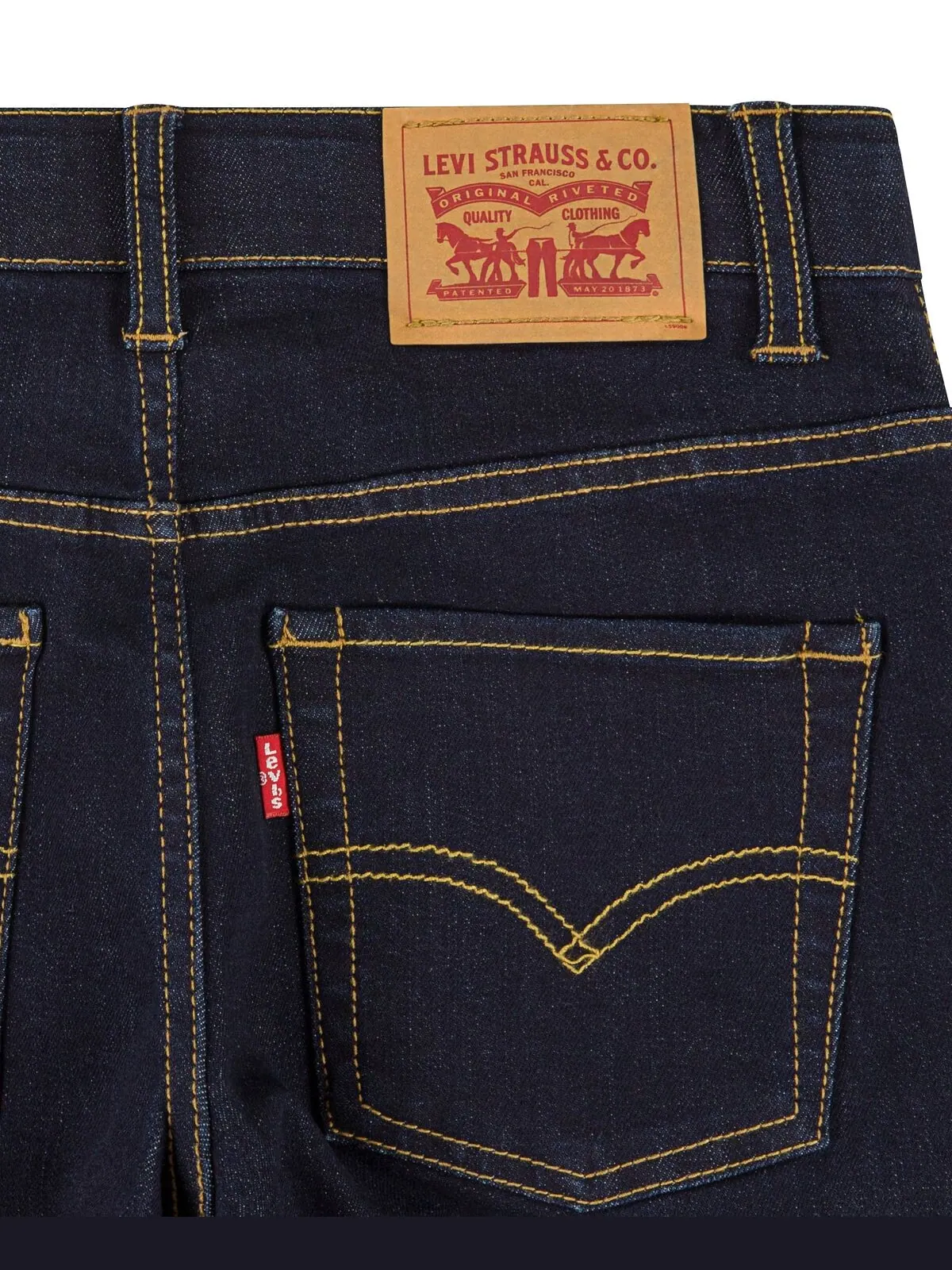 Джинсы узкого кроя Little Boys 511 Levi's — изображение 5 из 5, белый