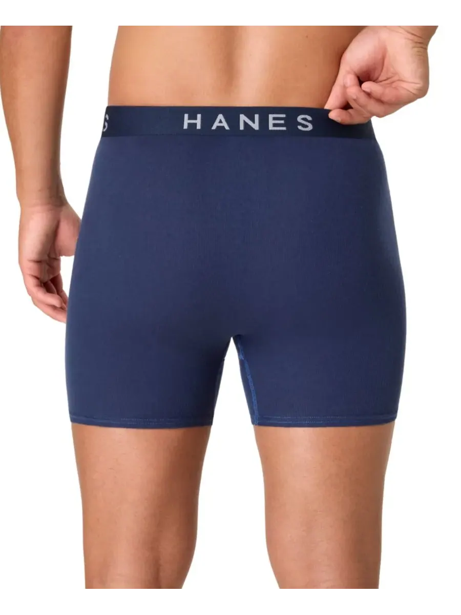 Hanes Мужские боксеры Ultimate Ringer, комплект из 4 штук — изображение 6 из 6, разноцветный