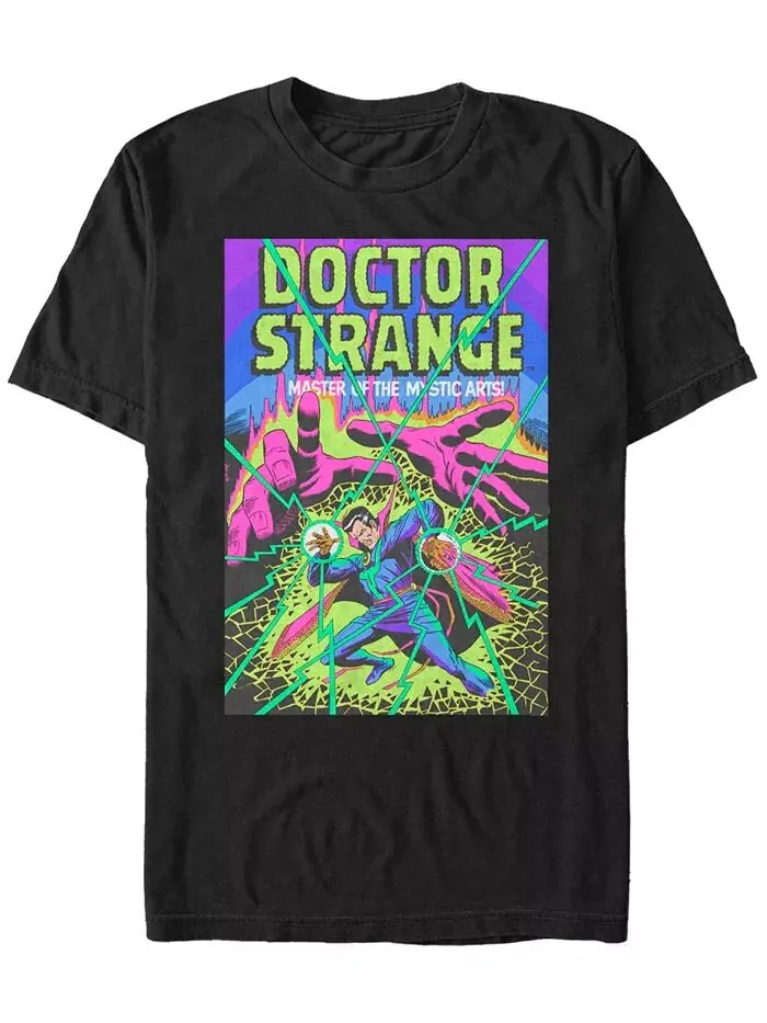 Мужская коллекция комиксов Marvel Vintage Doctor Strange Poster Футболка с коротким рукавом Fifth — изображение 1 из 1