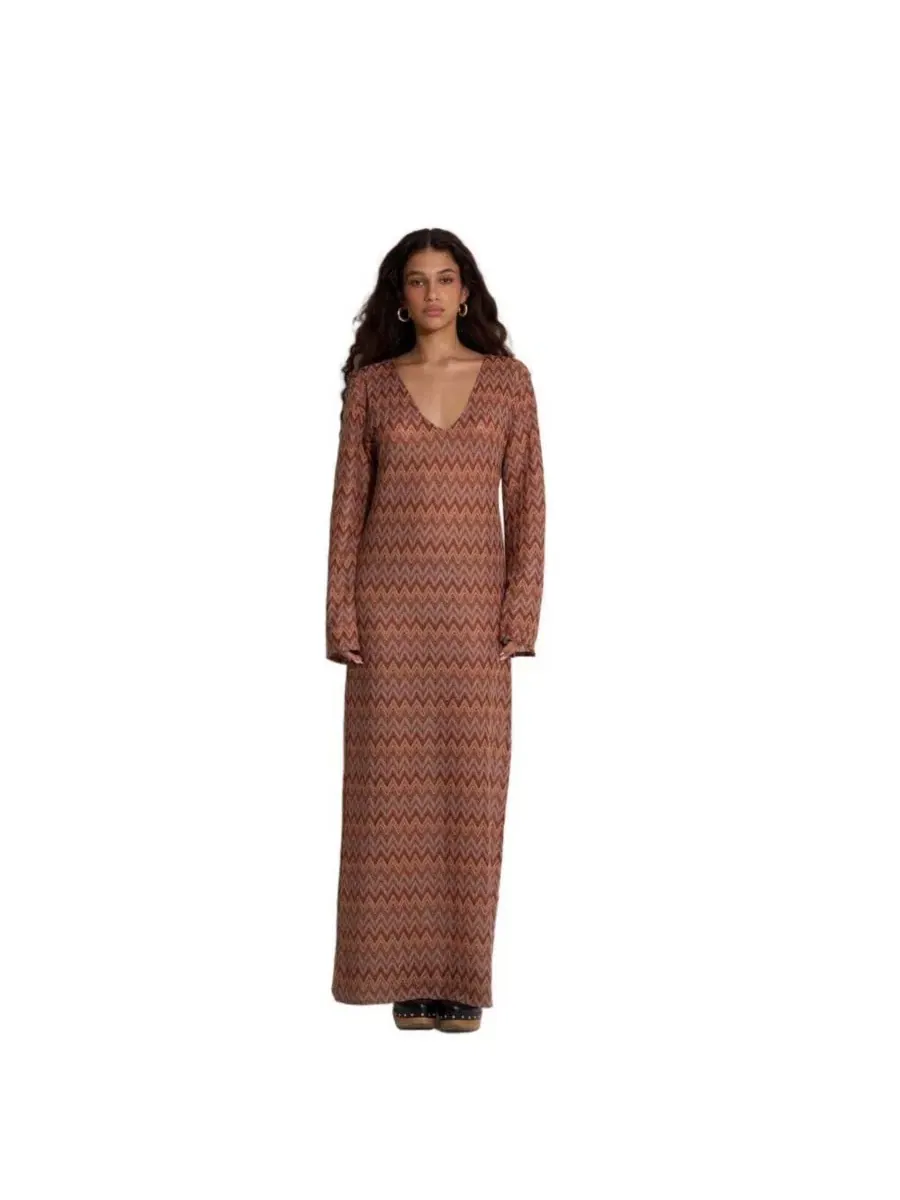 Женское пляжное платье-макси Desert Mirage Belinda Gottex Beach Life — коричневый