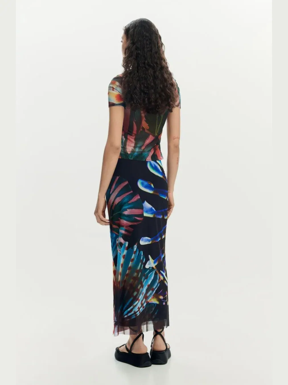Женская юбка, разработанная г-ном Кристианом Лакруа Desigual — изображение 4 из 6, черный