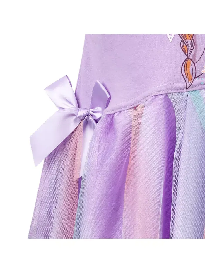 Платье для девочек Disney Princess Anna, фиолетовое, для малышей/ребенка Frozen — изображение 4 из 7, фиолетовый