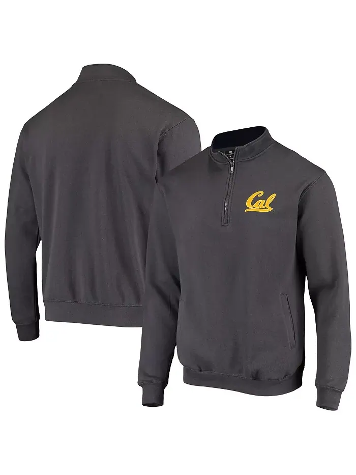 Толстовка Men's Cal Bears Tortugas Logo Quarter-Zip Jacket Colosseum — изображение 4 из 7, серый
