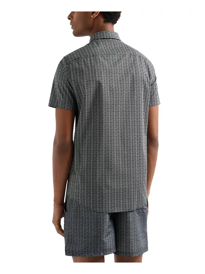 Мужская рубашка с логотипом AX A|X Armani Exchange — изображение 3 из 3, черный