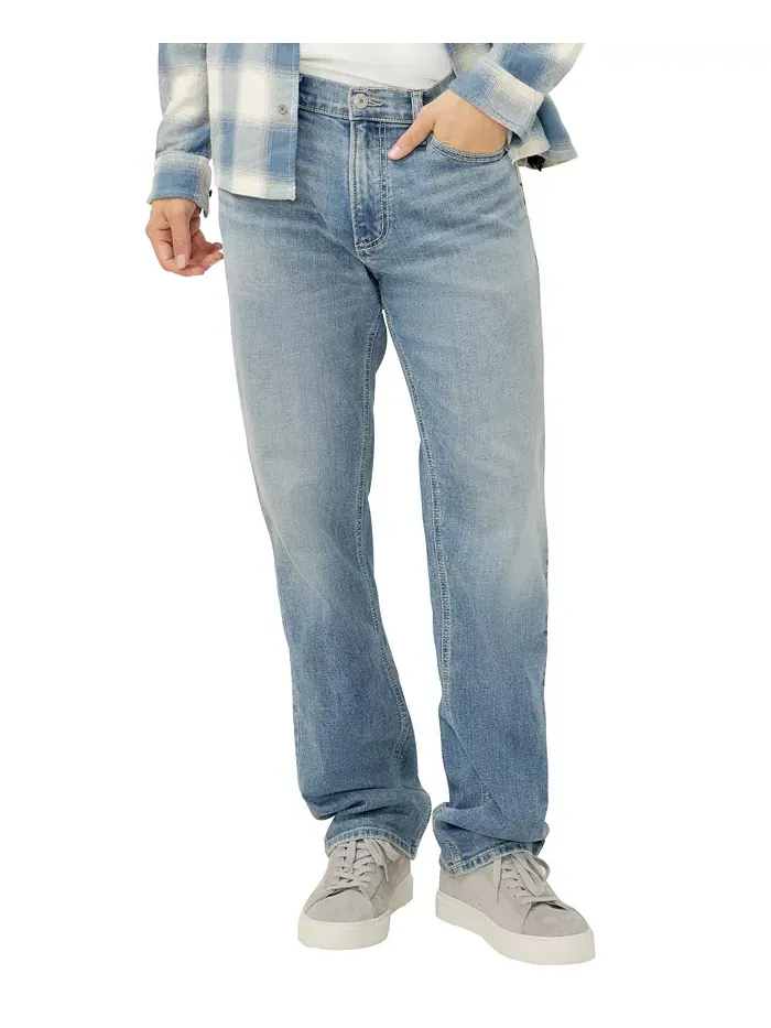 Мужские джинсы Grayson Classic Fit Straight Leg Silver Jeans Co. — изображение 1 из 3, синий