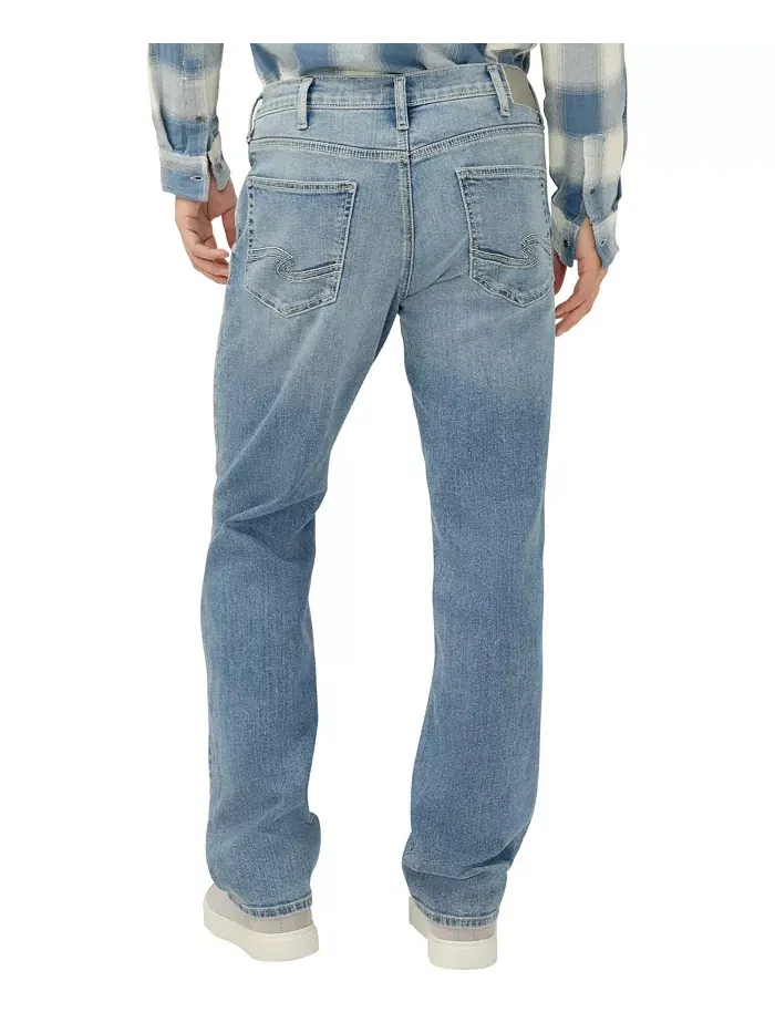Мужские джинсы Grayson Classic Fit Straight Leg Silver Jeans Co. — изображение 3 из 3, синий