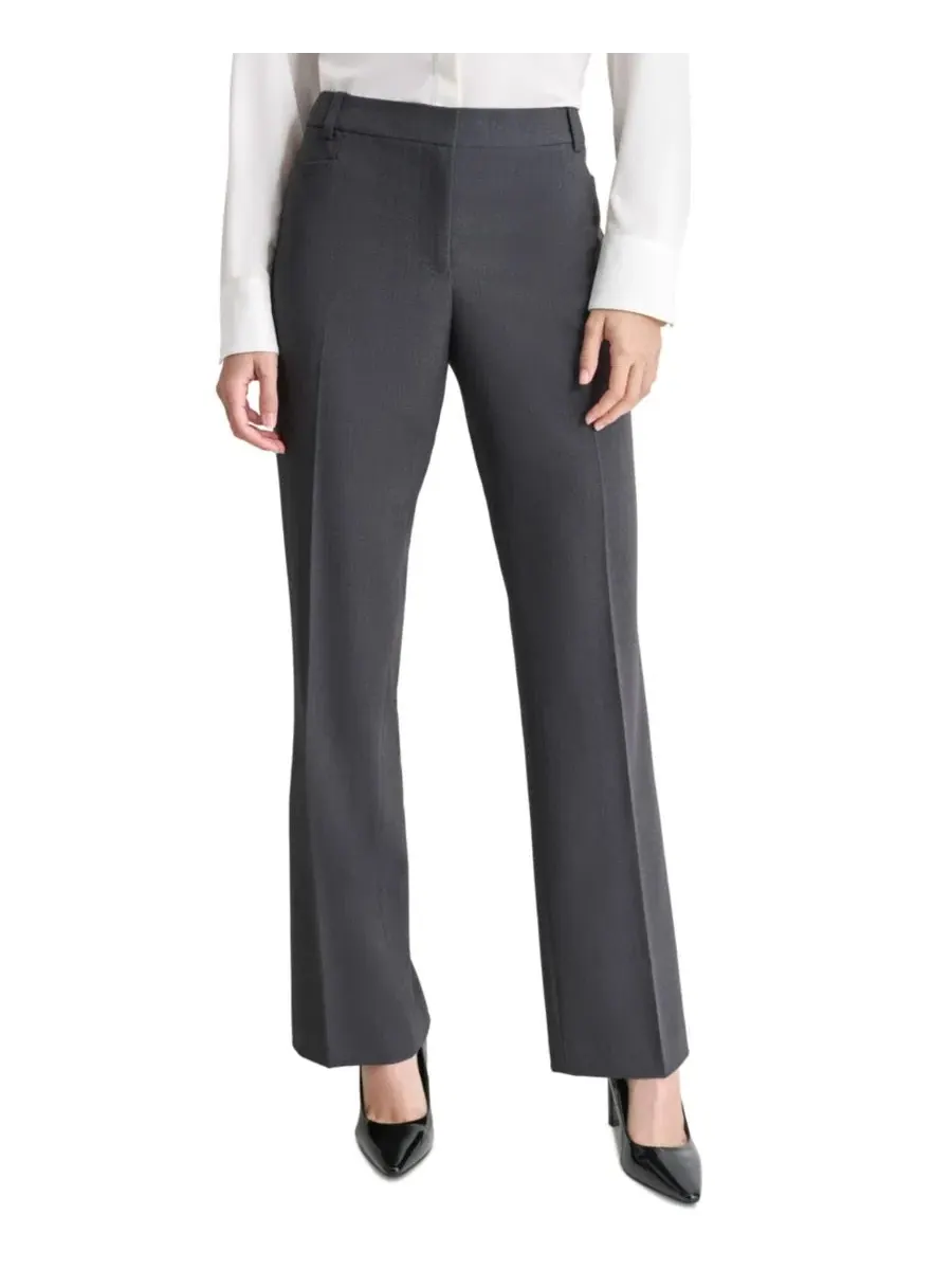 Брюки прямого кроя с высокой посадкой Petite High-Rise Straight-Leg DKNY