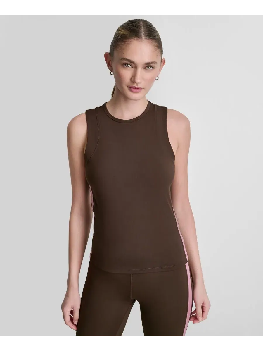 Топ без рукавов с боковыми полосами DKNY Sport
