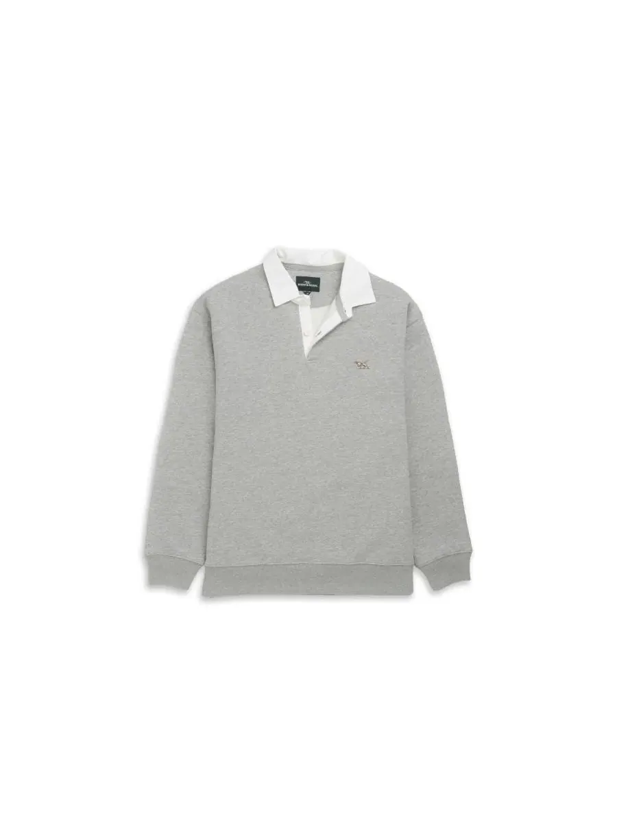 Мужской свитшот из хлопка Otago Cotton Rodd & Gunn — изображение 2 из 6, серый