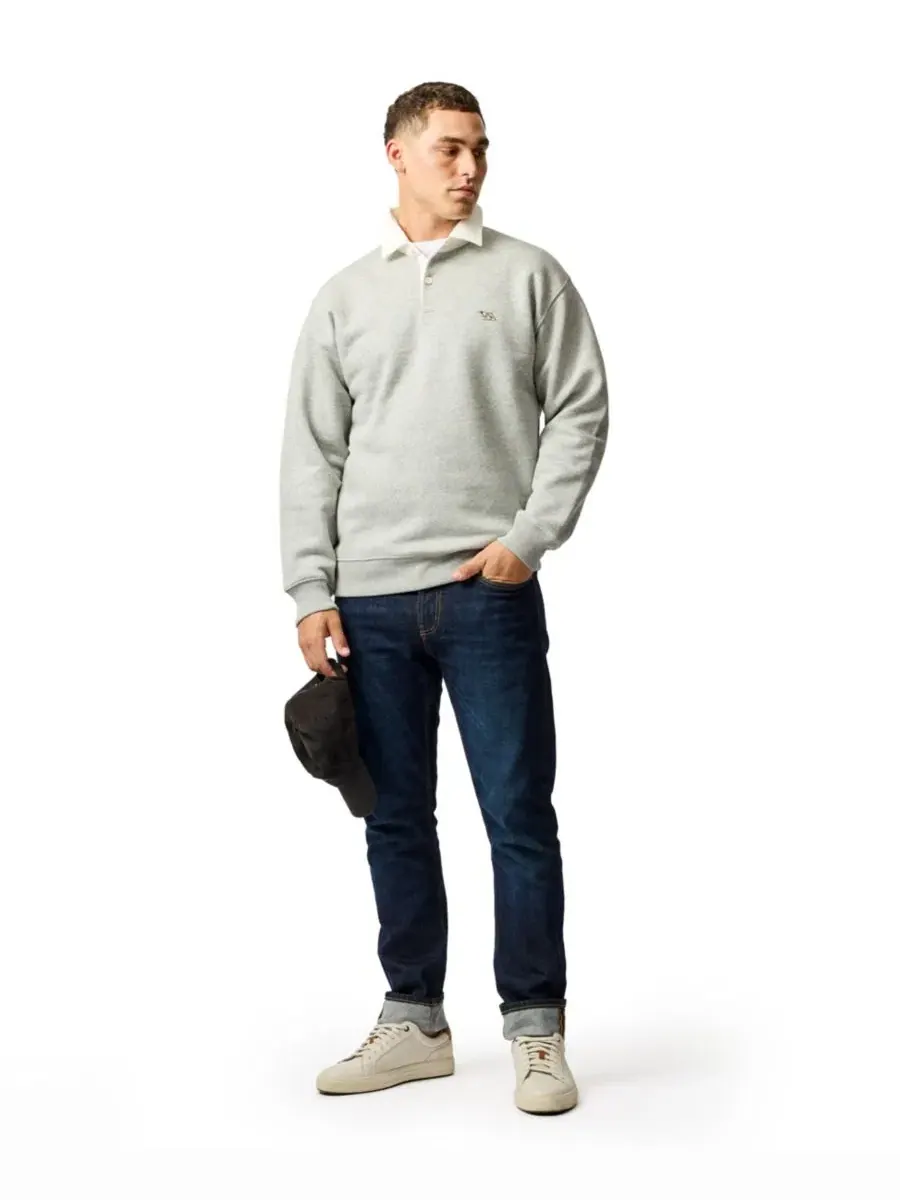 Мужской свитшот из хлопка Otago Cotton Rodd & Gunn — изображение 3 из 6, серый